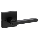 Kwikset Signature Series 730HFL SQT 514 CP Privacy Door Lock, Halifax Design, Lever Handle, Matte, Zinc, Black